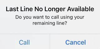 What Does Last Line No Longer Available on iPhone Mean?